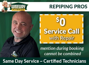 southern cal Repiping Wiseway Plumbing